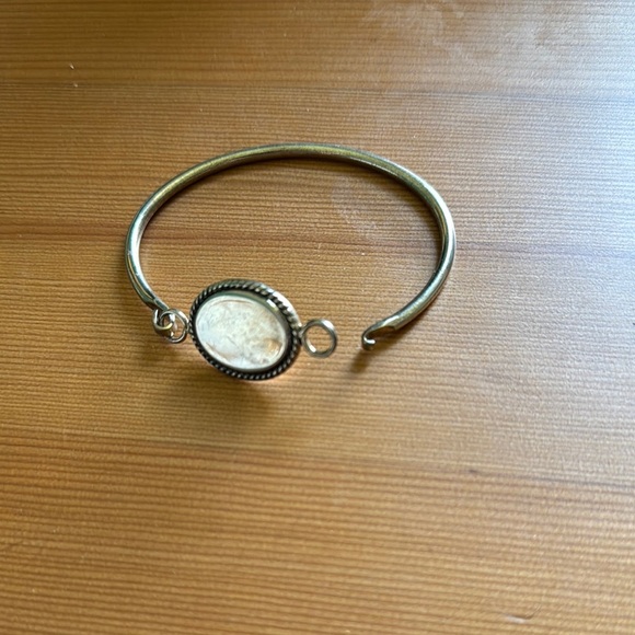 Silver Bracelet with Scrollwork Oval - Picture 3 of 4